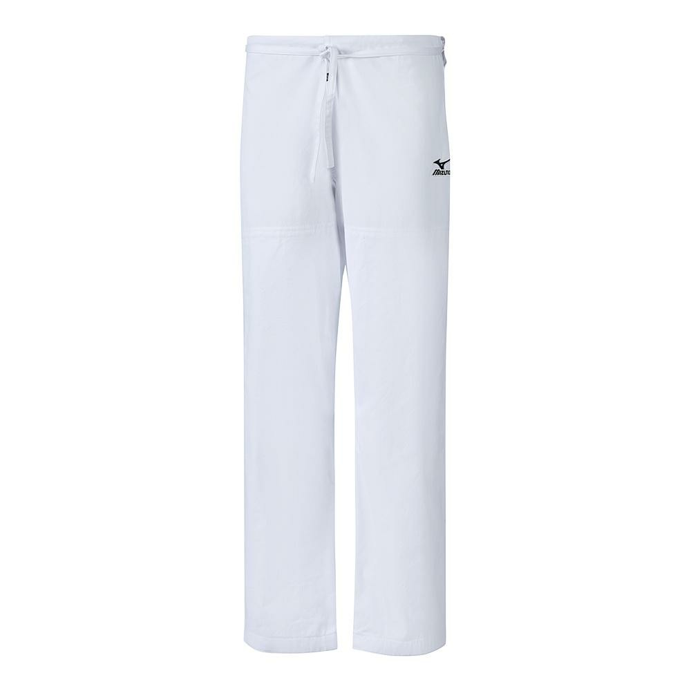 Mizuno Men's Judo Pants Shiai White - BAOQUXM-89